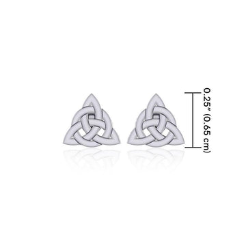 Little Triquetra Post Earrings TER1757 - Jewelry